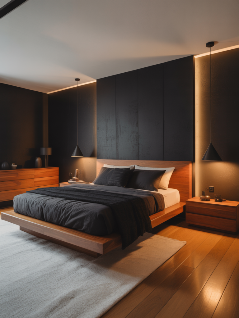 Black and Wood Combo