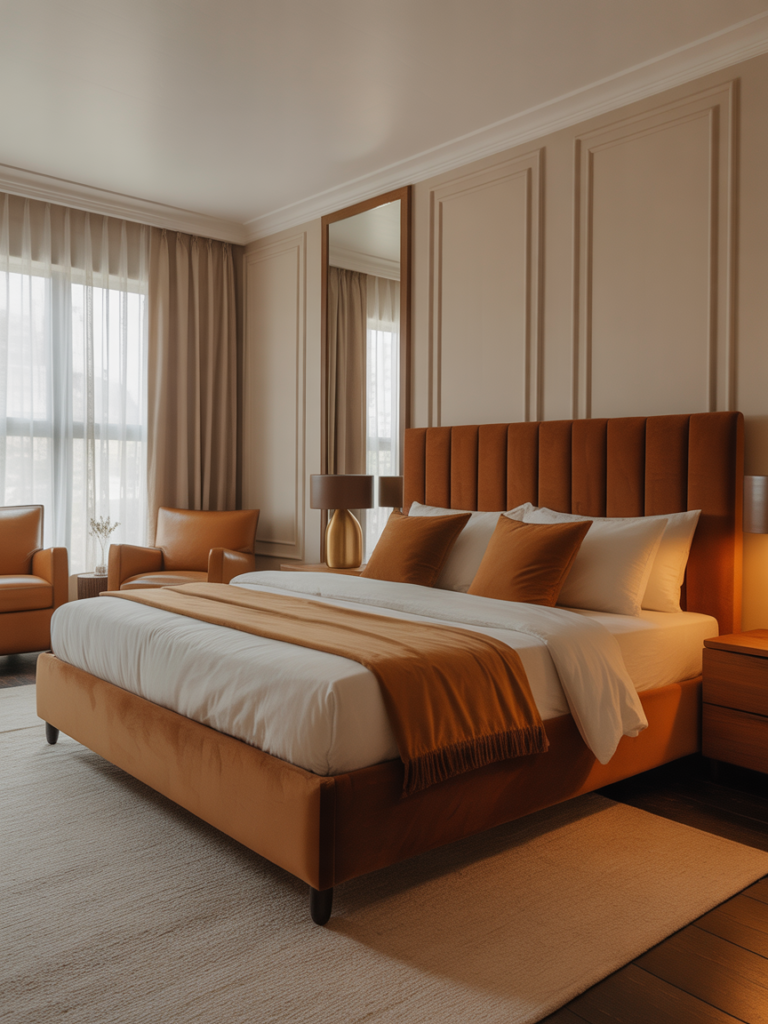 Caramel Accents on a Neutral Base