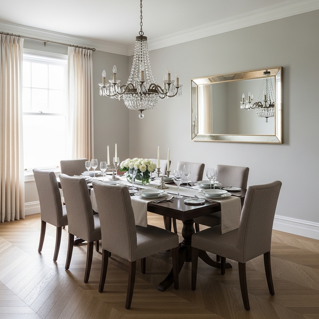 Classic Neutral Palette Statement Chandelier