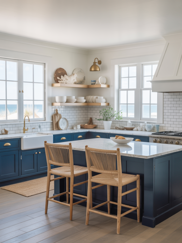 Coastal Blue Kitchen Vibes