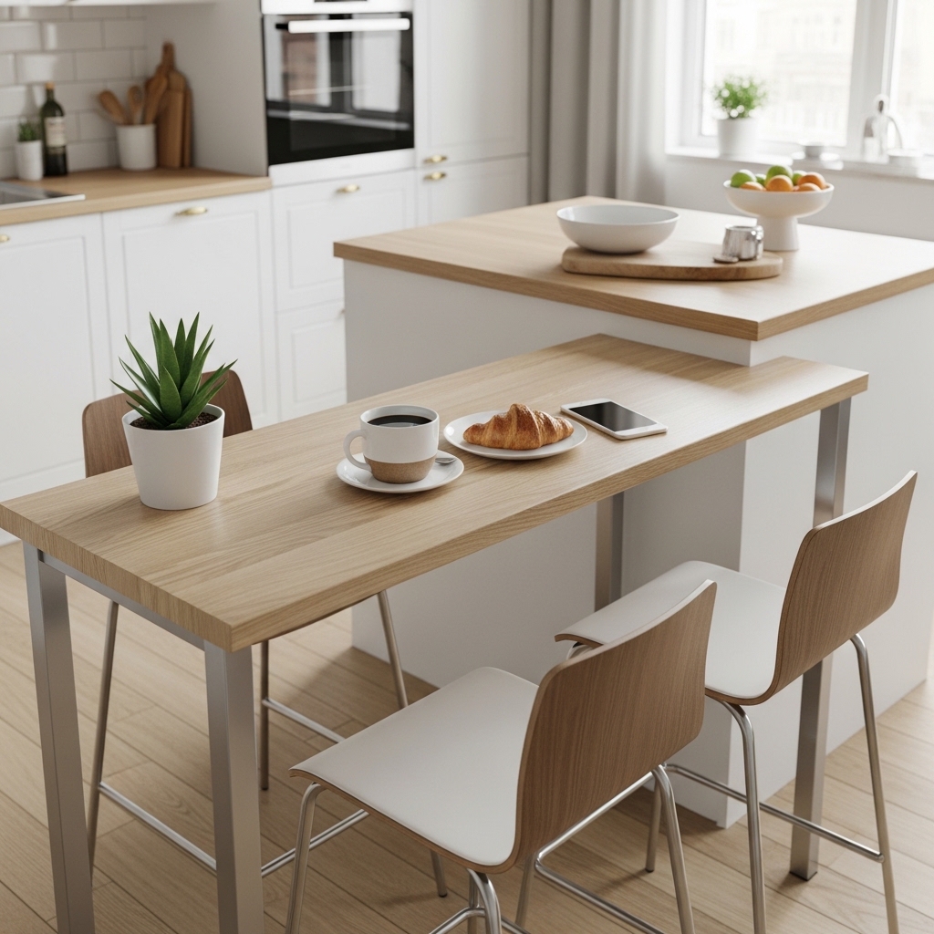 Compact Breakfast Bar Setup