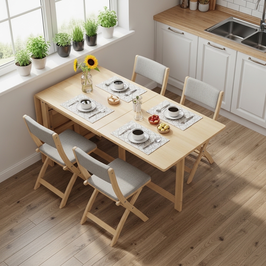 Compact Foldable Table Idea