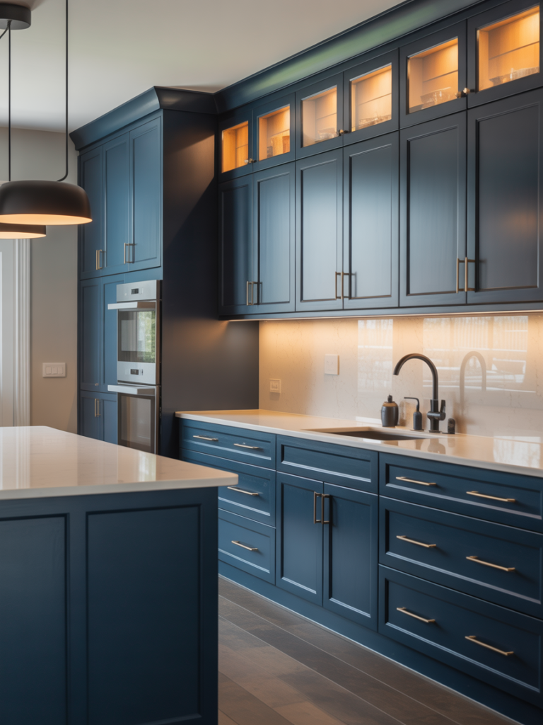Dark Blue Black Accents
