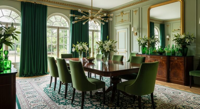 Green Dining Room Ideas
