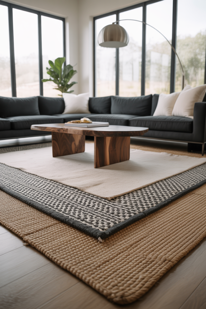 Layered Rugs for Instant Depth