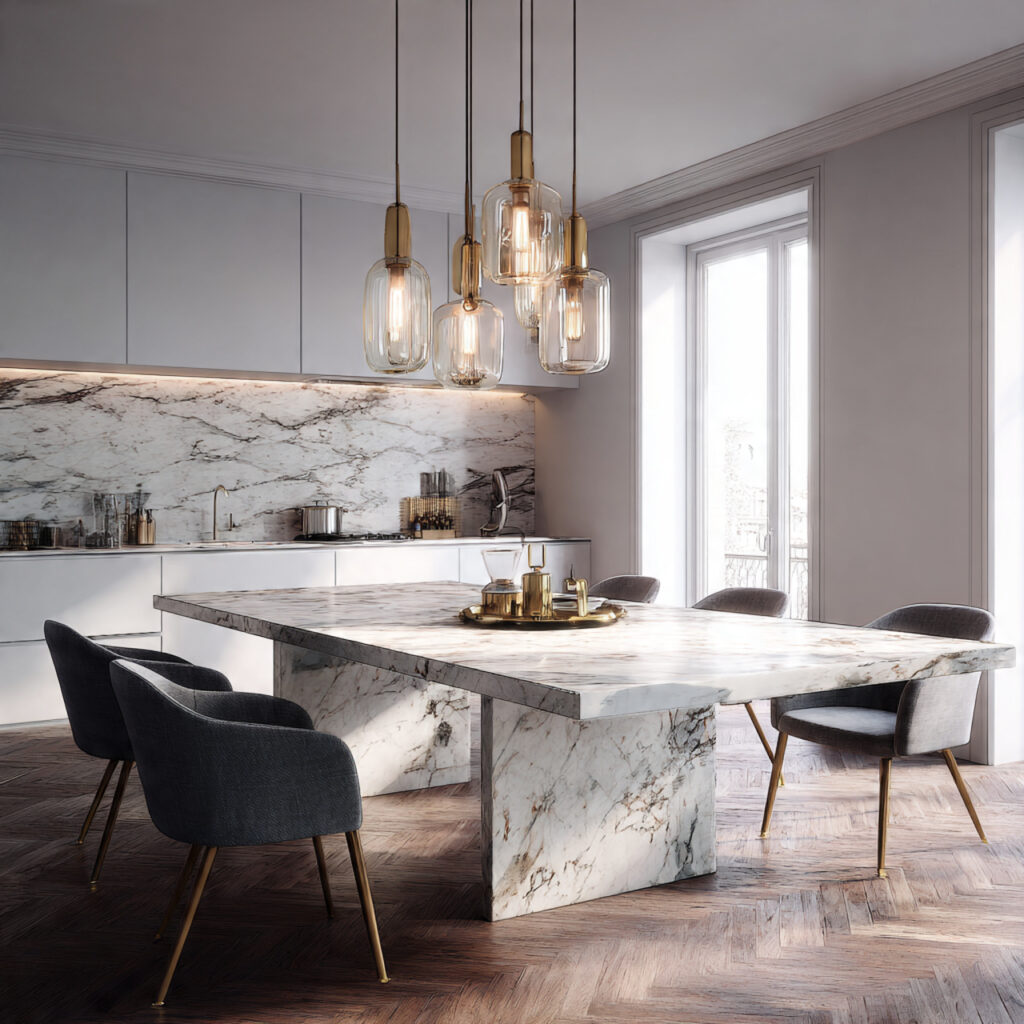 Marble Table Elegance