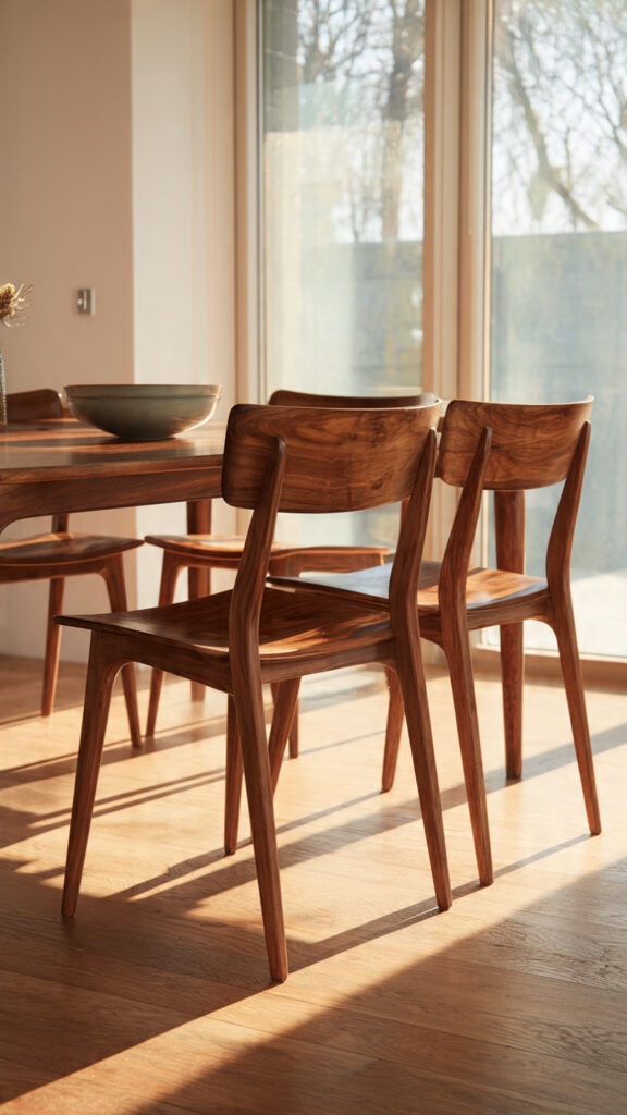 Mid Century Modern Wooden Chairs