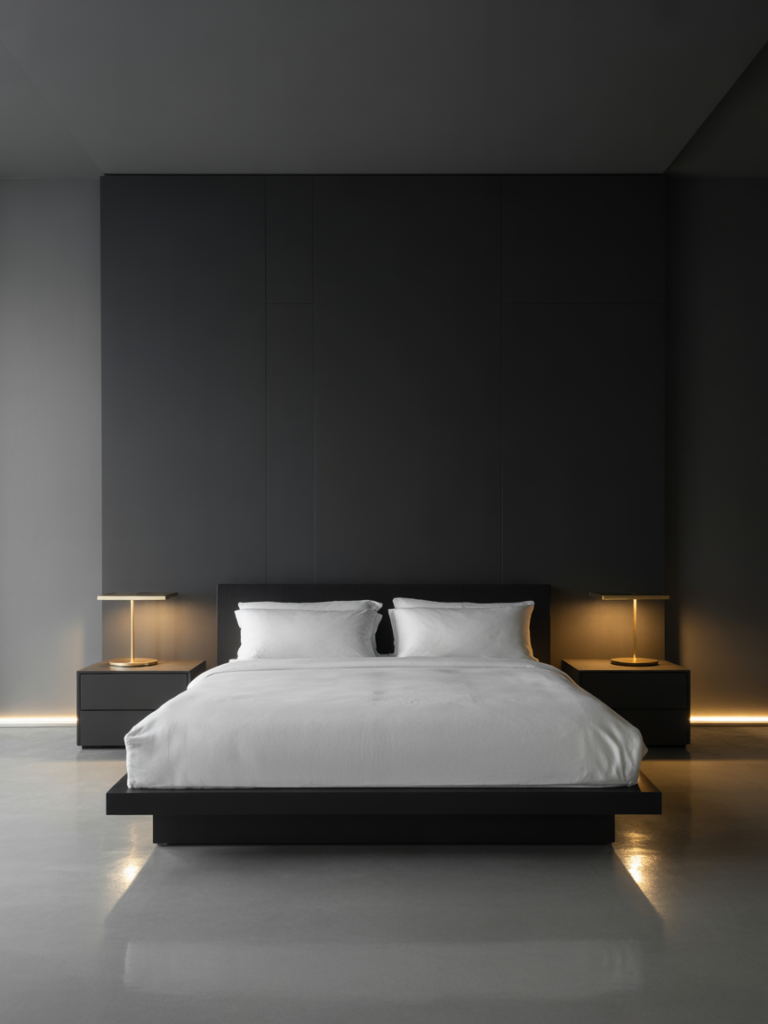 Minimalist Black Bedroom