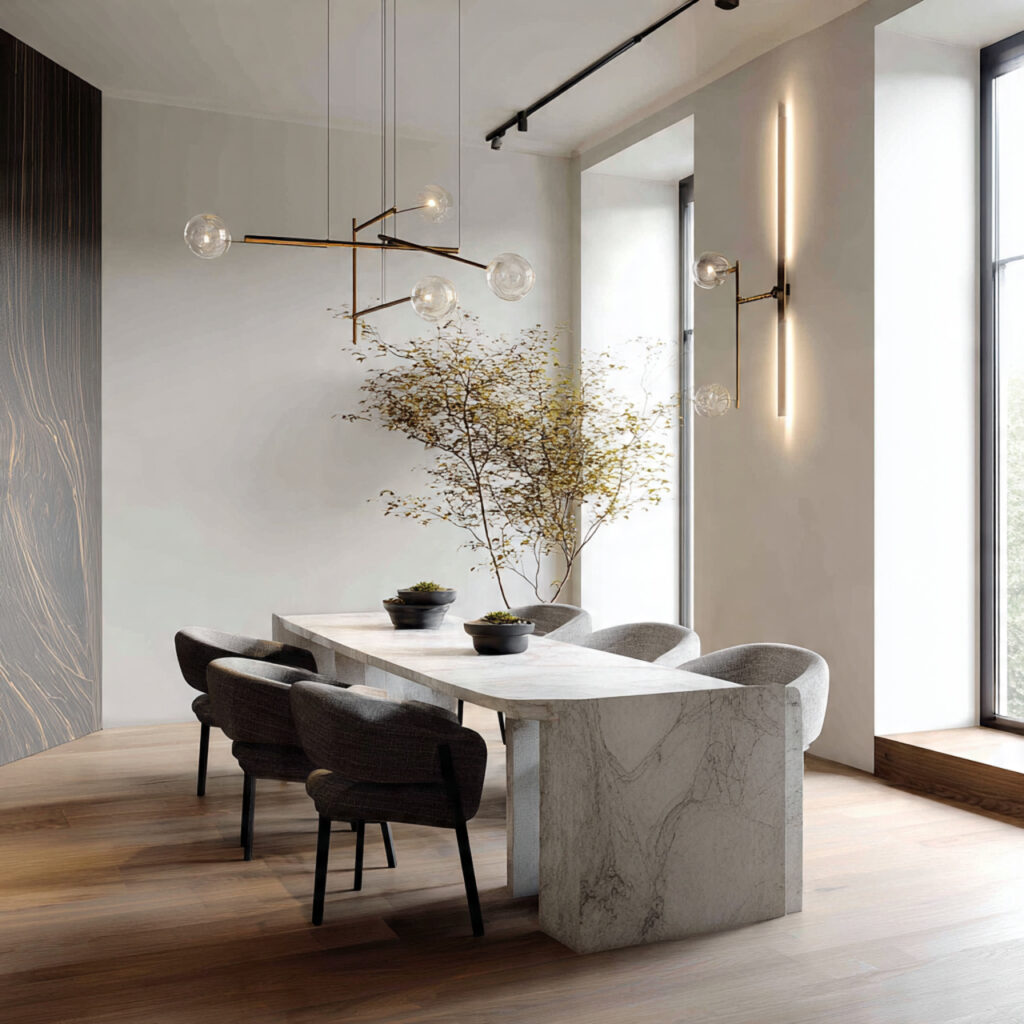 Modern Minimalist with Sculptural Furniture