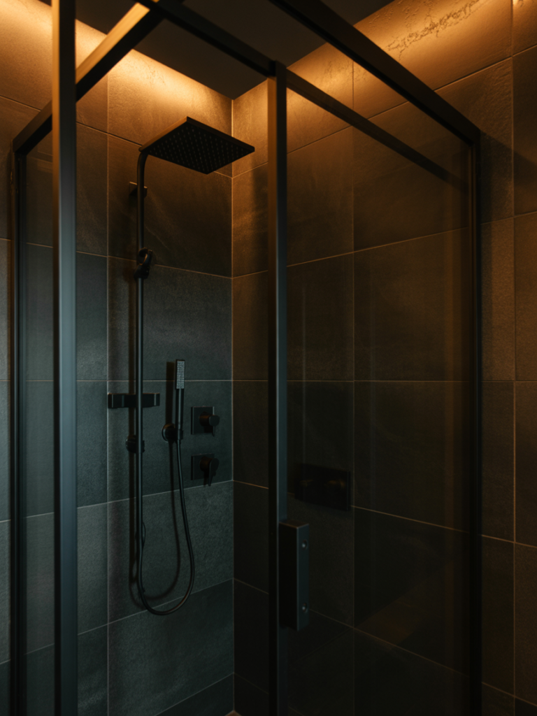 Moody Dark Shower