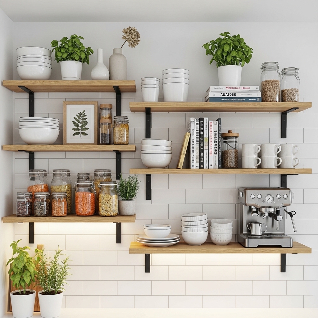 Open Shelving That Actually Looks Good for IKEA Kitchen