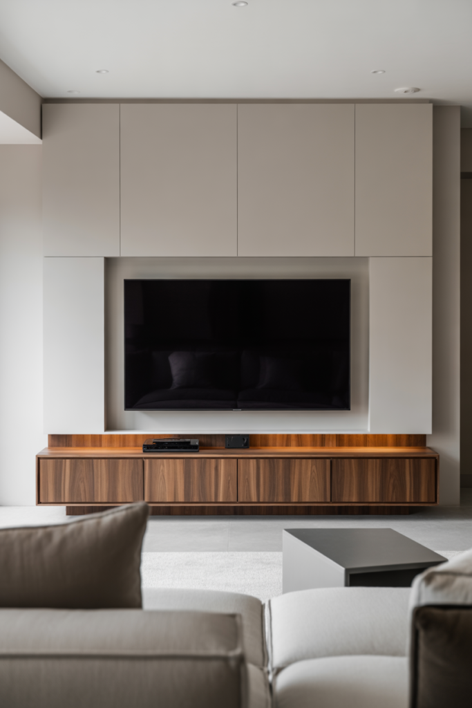 Sleek TV Wall