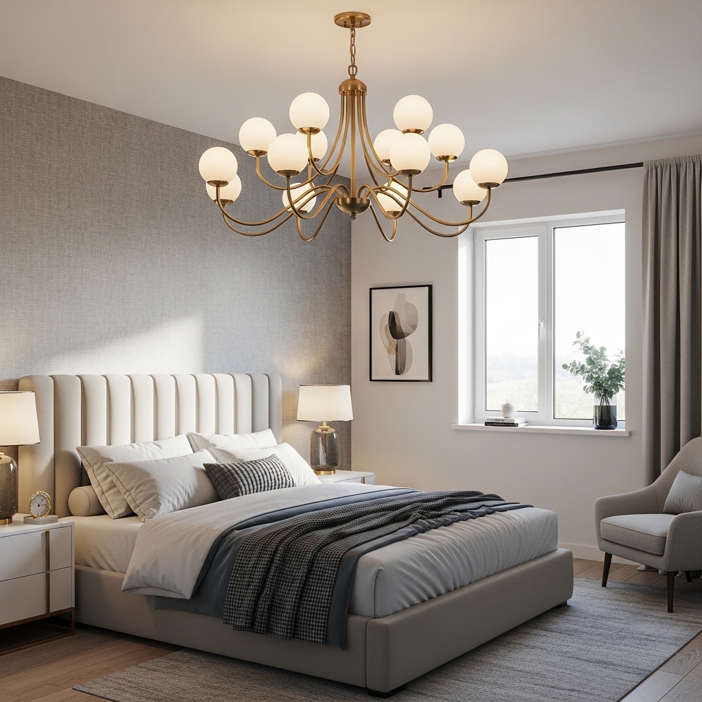 Statement Chandeliers for Bedroom Lighting