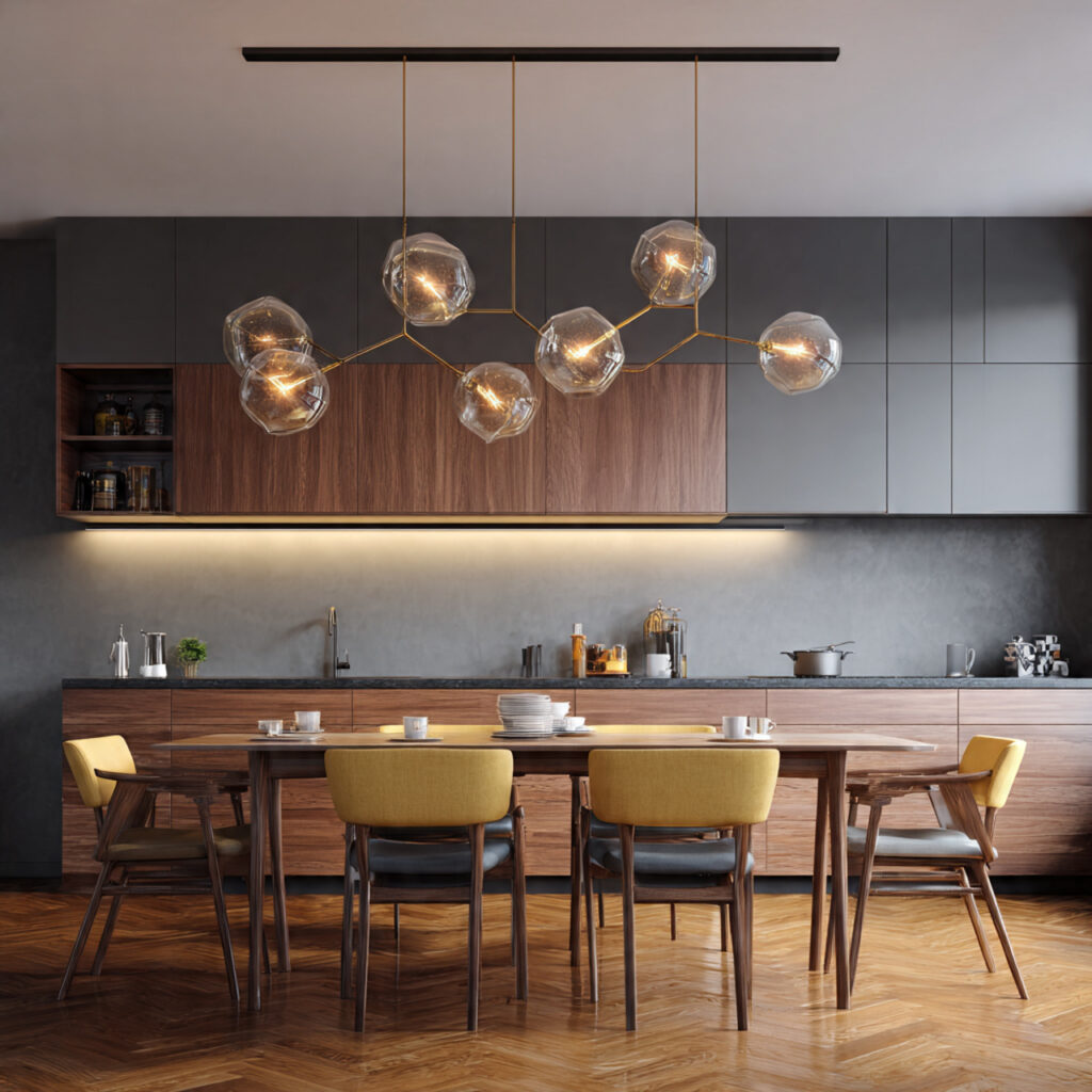 Statement Lighting Above Table