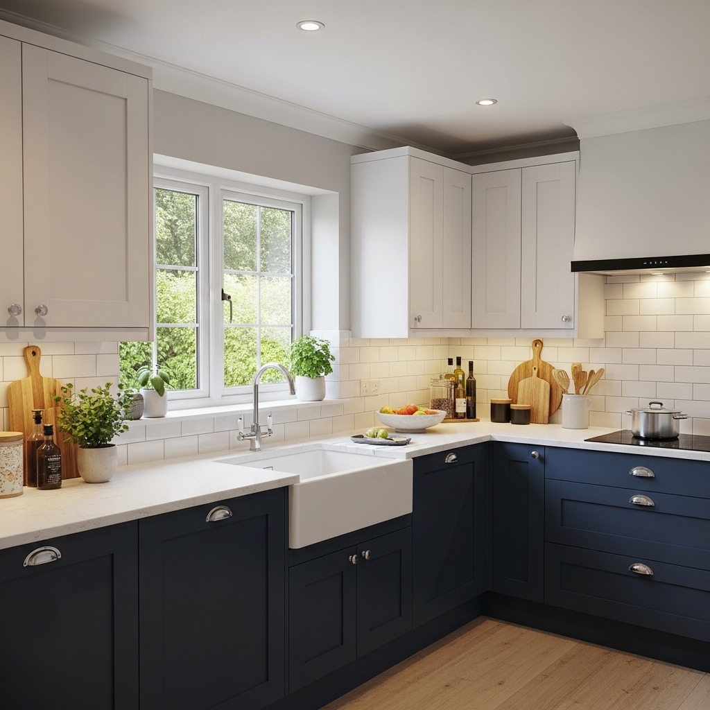 Two Tone Cabinets for That Designer Look