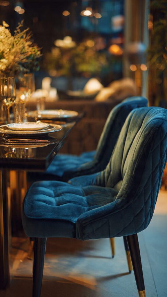 Velvet Upholstered Chairs