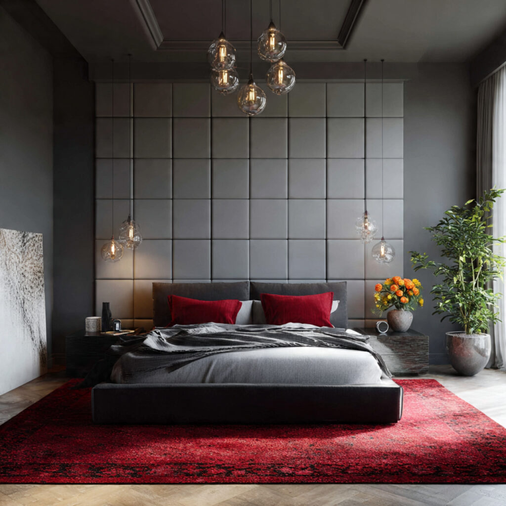 accent wall that pops for bedroom ideas for couple