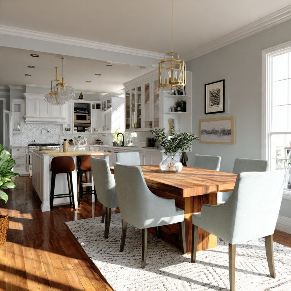 boho chic combo for kitchen dining room combo