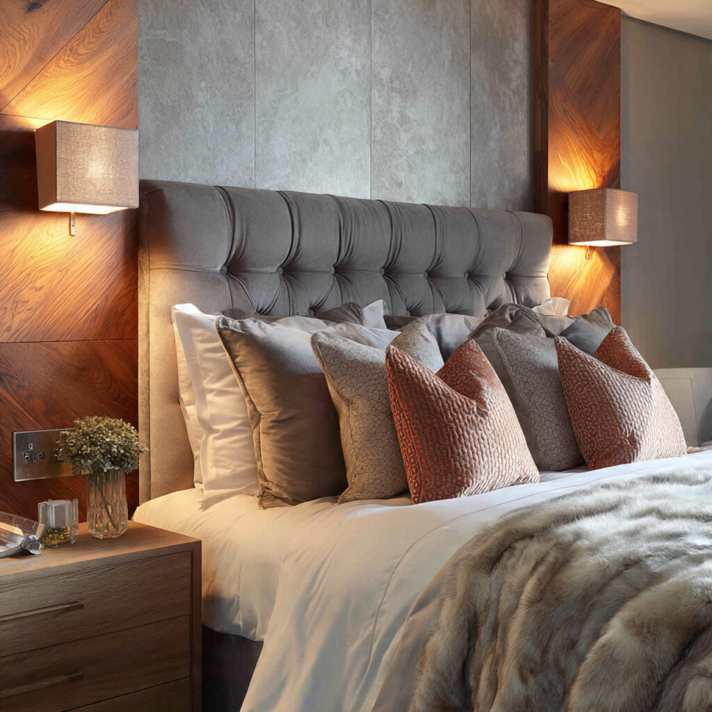 boutique hotel lighting for guest bedroom