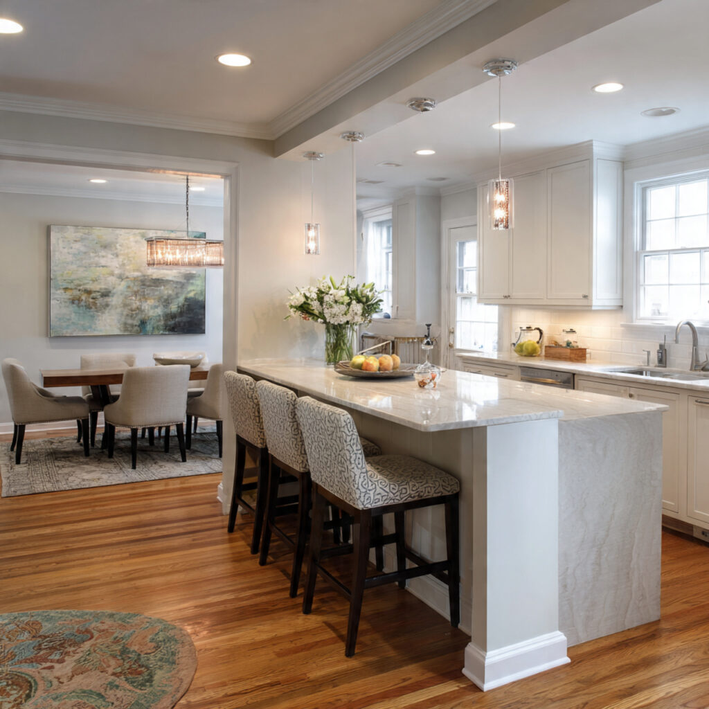 breakfast bar dining combo for kitchen dining room