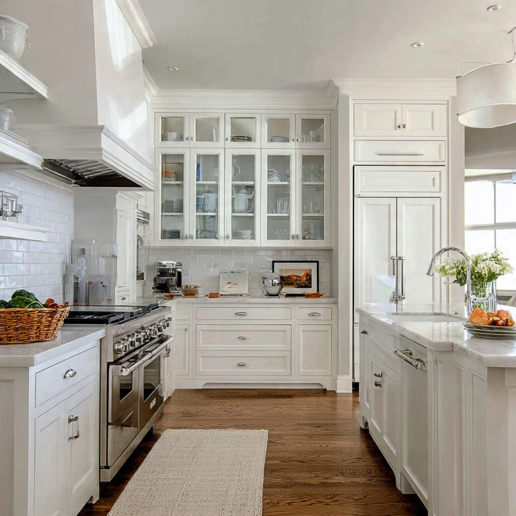 classic white for kitchen color ideas