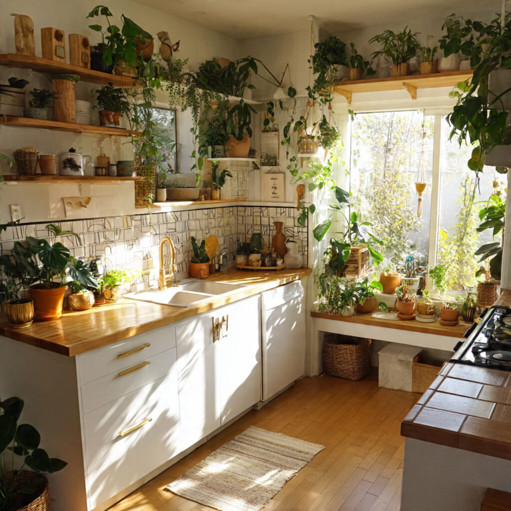 corner plant paradise for kitchen corner