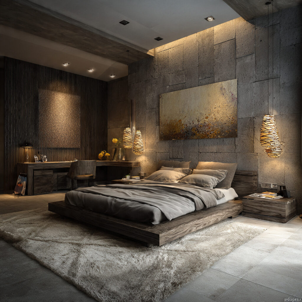mixed textures for depth for bedroom ideas for cou
