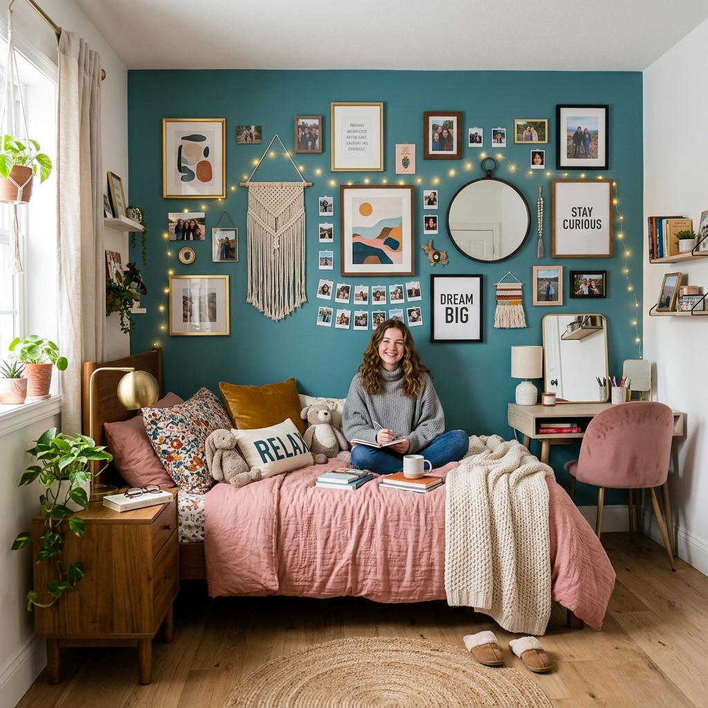 15 Teen Girl Bedroom Ideas That Will Instantly Upgrade Your Space (And Yes, You’ll Want Them All) 14 Accent Wall for Personality