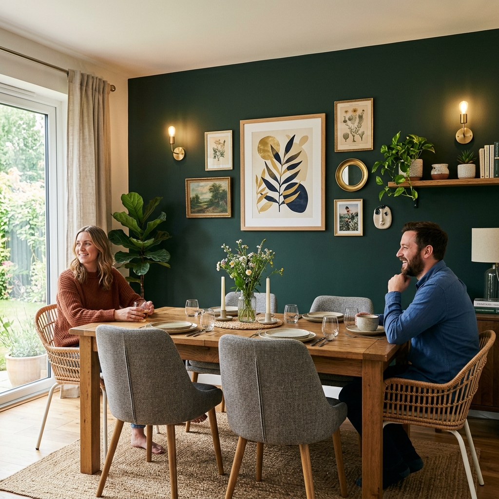 15 Dining Room Wall Decor Ideas That’ll Make Your Space Look Straight-Up Designer (Without the Drama) 6 Accent Wall