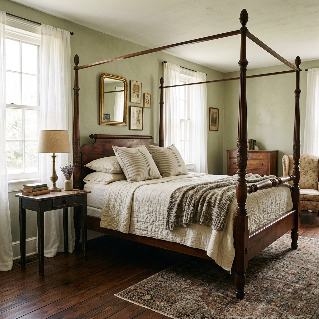 Antique Wooden Bed Frames for Instant Drama