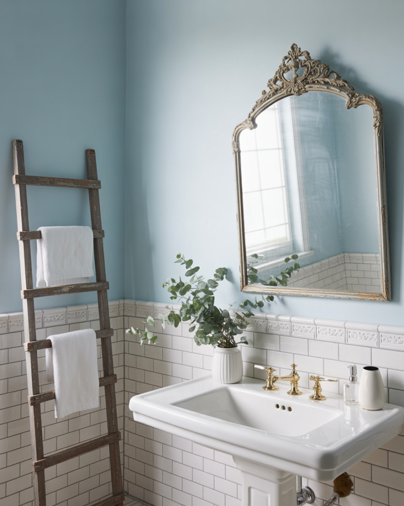 Baby Blue Walls Vintage Decor