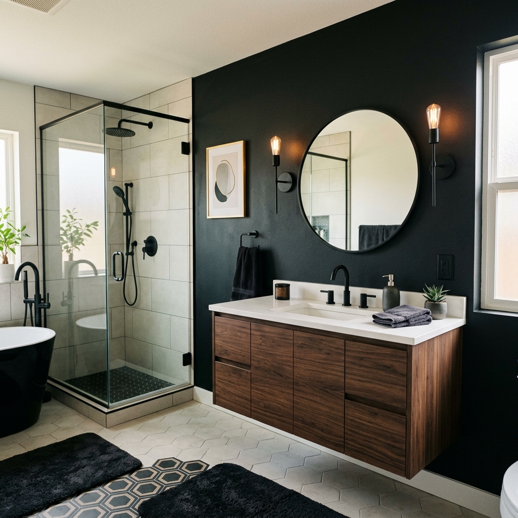 Black Accent Wall