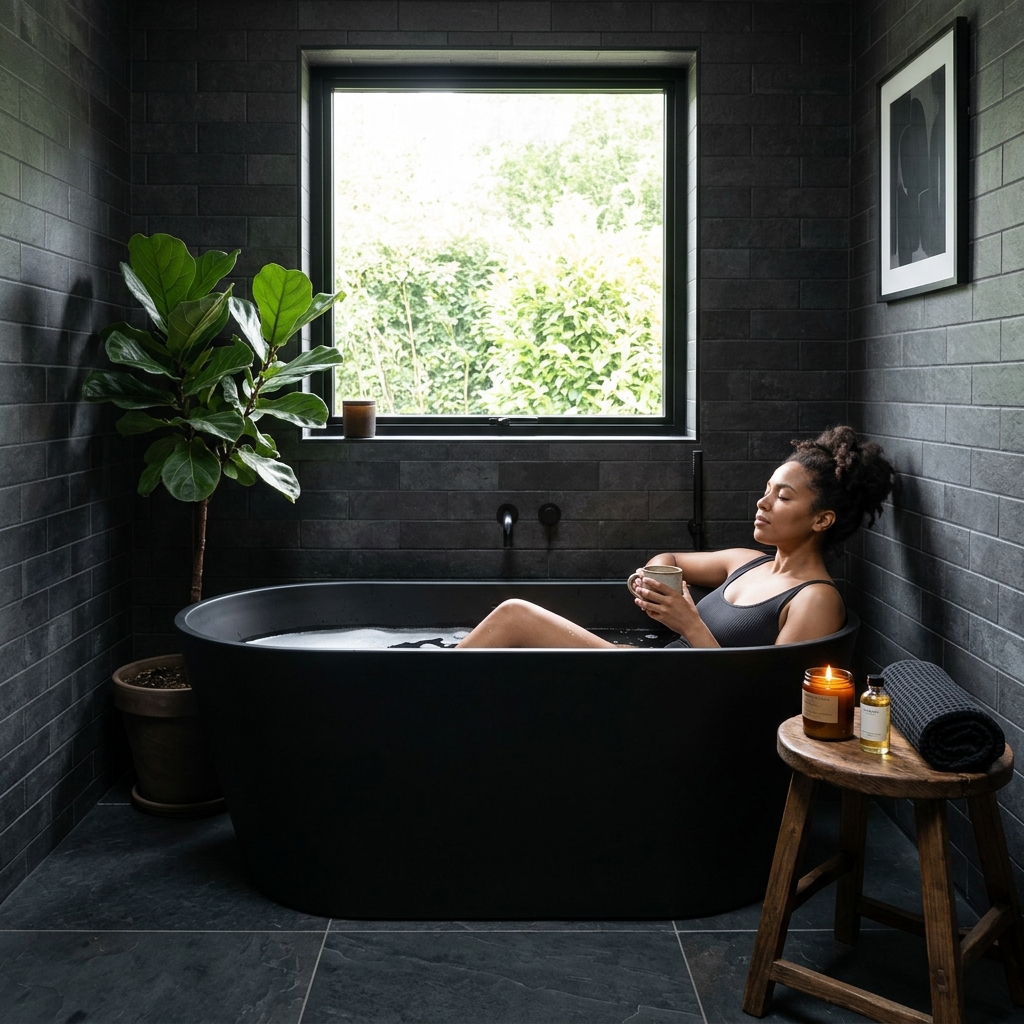 Black Bathtub Moment