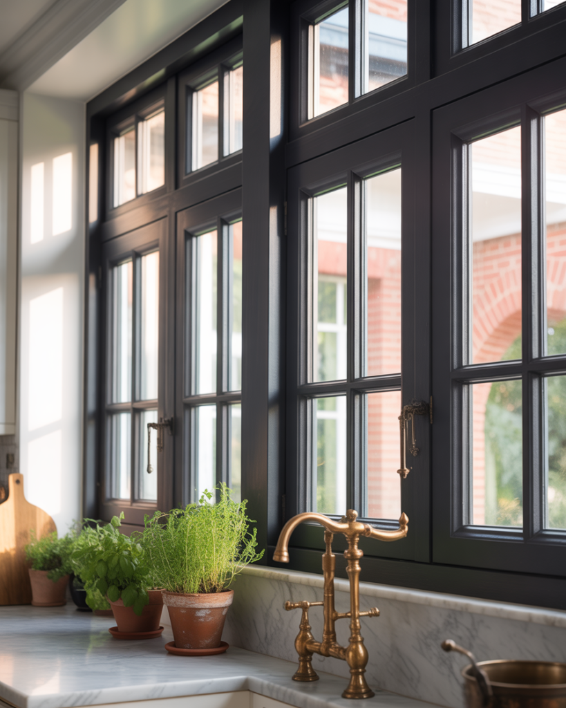 Black Window Frames for Instant Drama