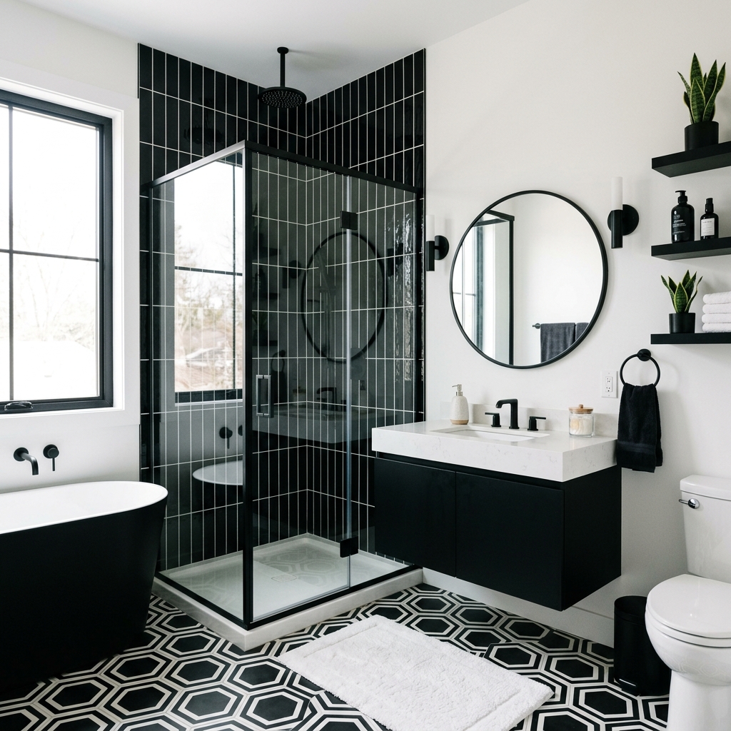 Bold Black White Contrast