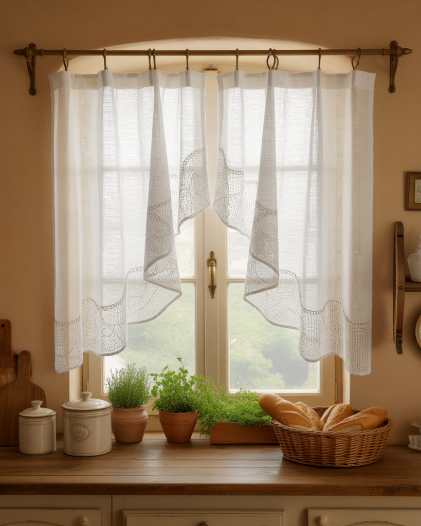 Cafe Curtains for That Cozy European Feel
