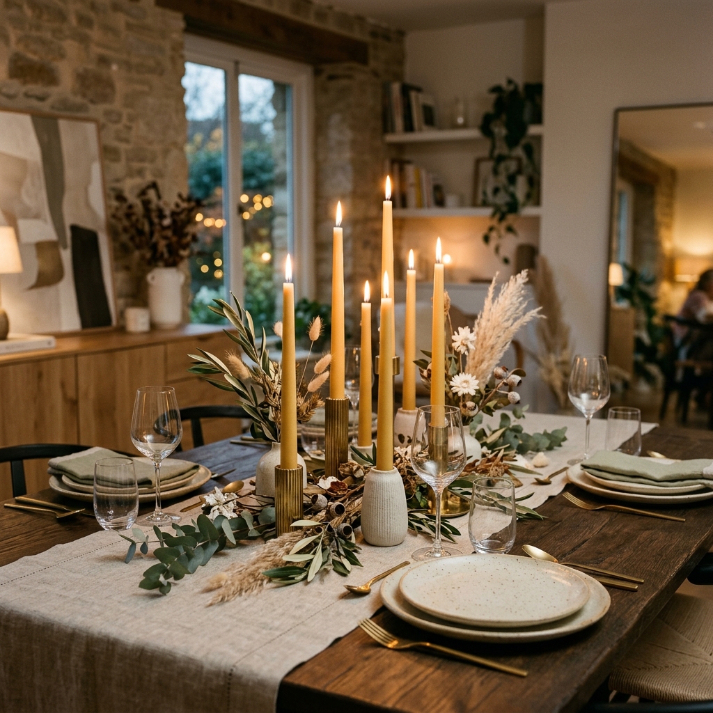 15 Dining Room Table Centerpiece Ideas That Will Instantly Make Your Space Look Expensive (Without Actually Being Expensive) 3 Candles But Make It Chic