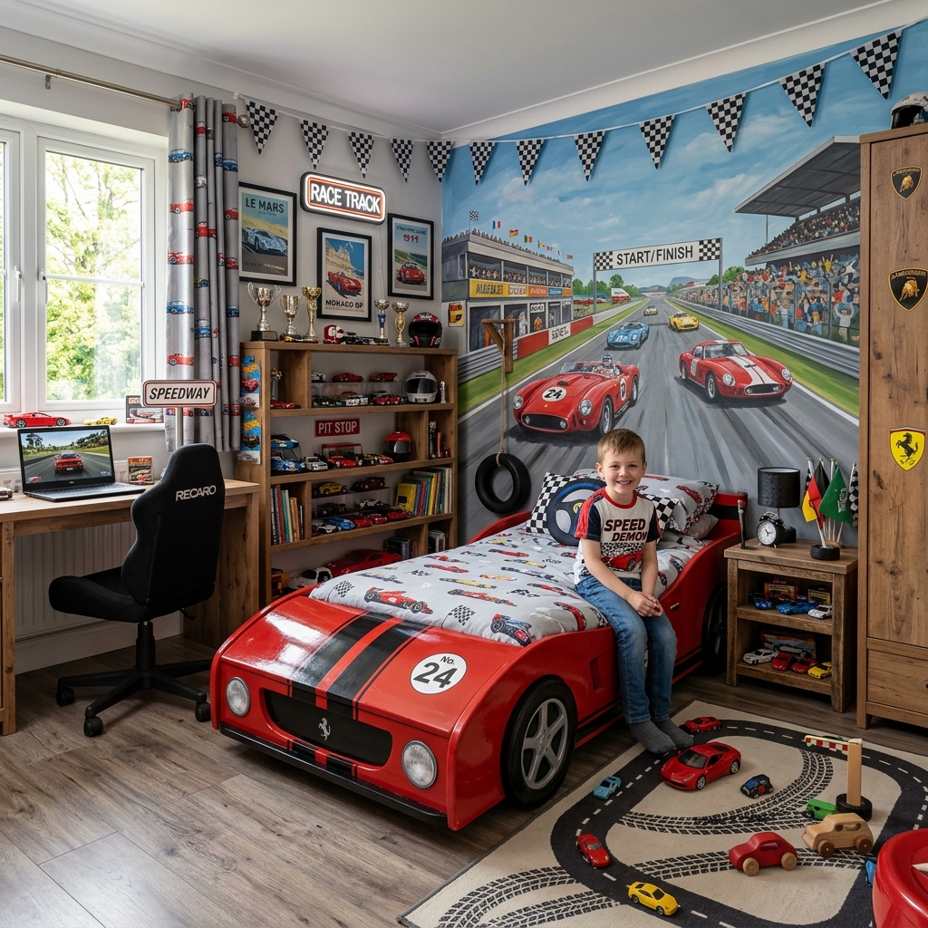15 Boys Bedroom Ideas That Are Seriously Cool (and Low-Key Genius) 12 Car Lovers Dream Room