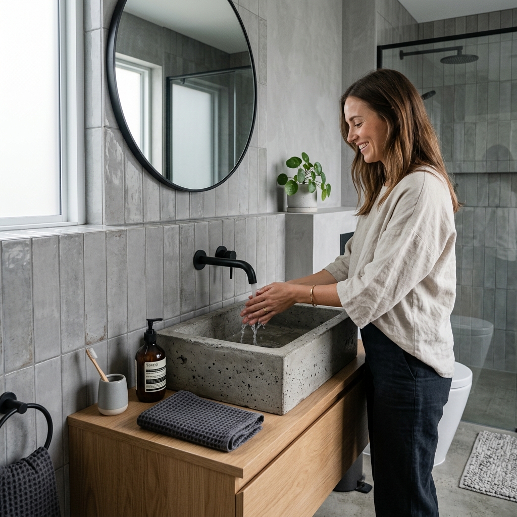 Concrete Sink Moment