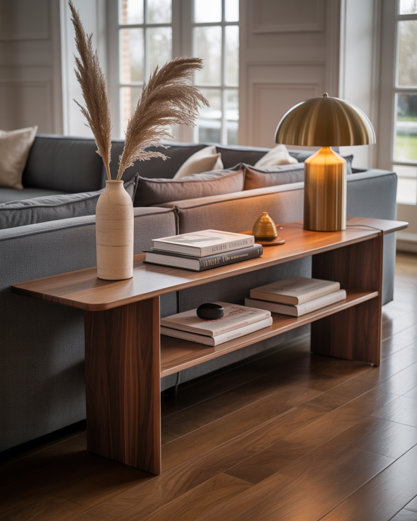 Console Table Behind the Sofa