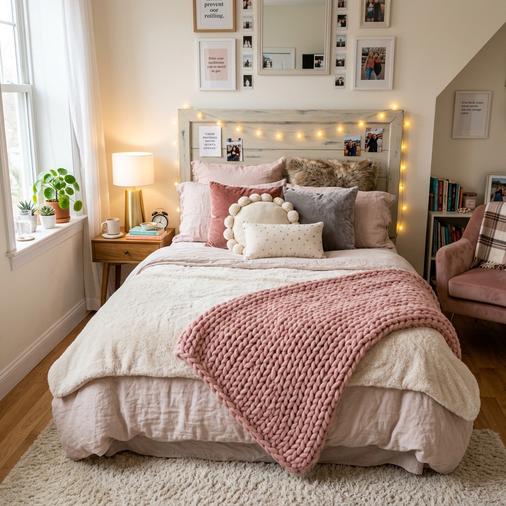 15 Teen Girl Bedroom Ideas That Will Instantly Upgrade Your Space (And Yes, You’ll Want Them All) 4 Cozy Bedding Upgrade