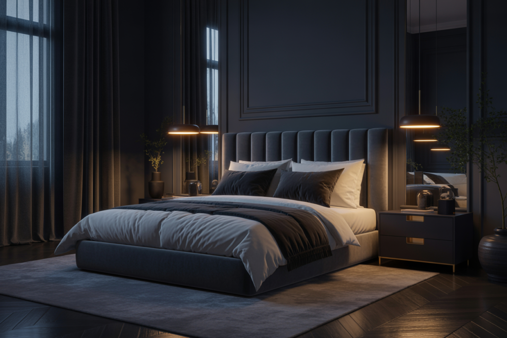 14 Dark Bedroom Ideas That Feel Moody, Luxe, and Seriously Addictive 4 Dark Bedroom Ideas