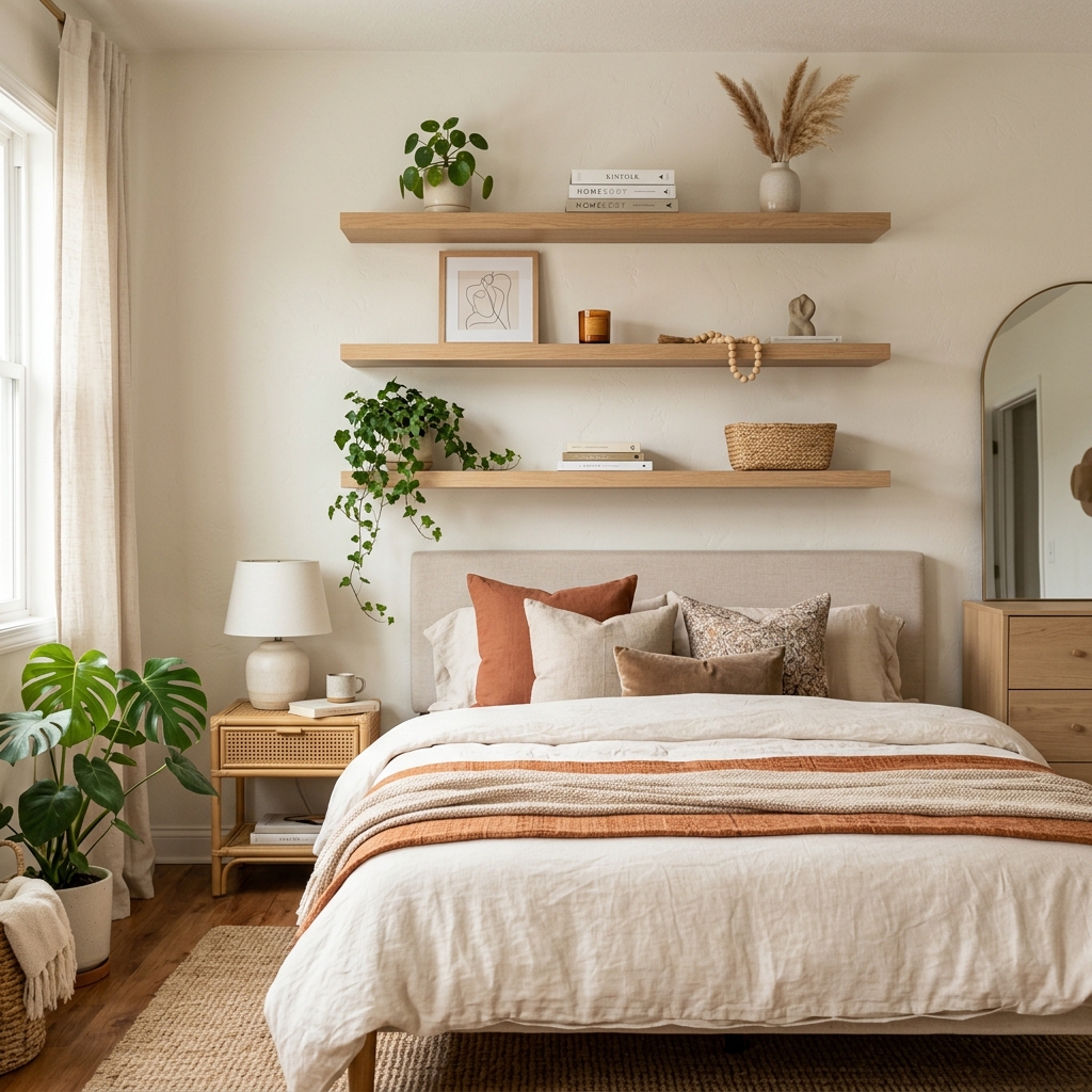 15 Trending Bedroom Ideas That Will Instantly Make Your Space Feel Like a Pinterest Dream 10 Floating Shelves for Effortless Style