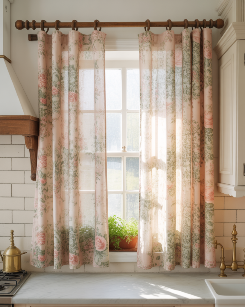15 Kitchen Curtain Ideas That Will Instantly Upgrade Your Space (And Yes, You’ll Want Them All) 12 Floral Curtains