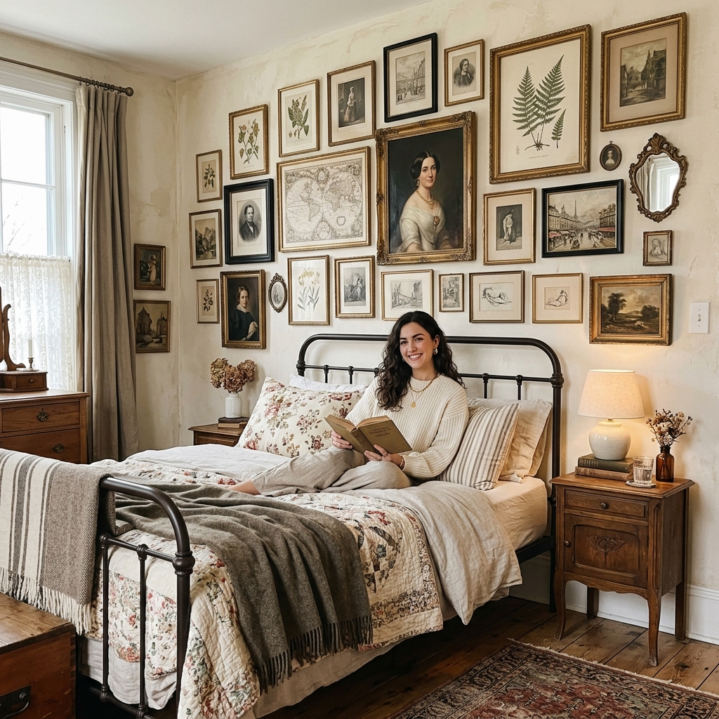 Gallery Wall with Vintage Art Prints