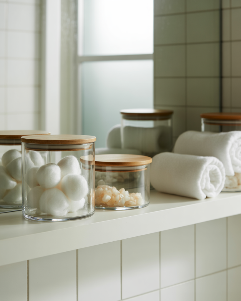 Glass Jars for That Spa Energy