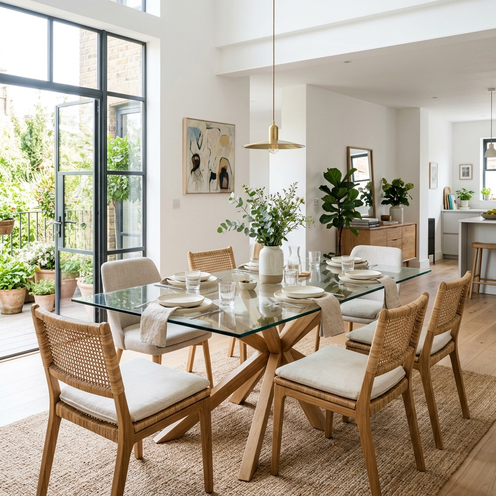 Glass Table for an Airy Feel 1