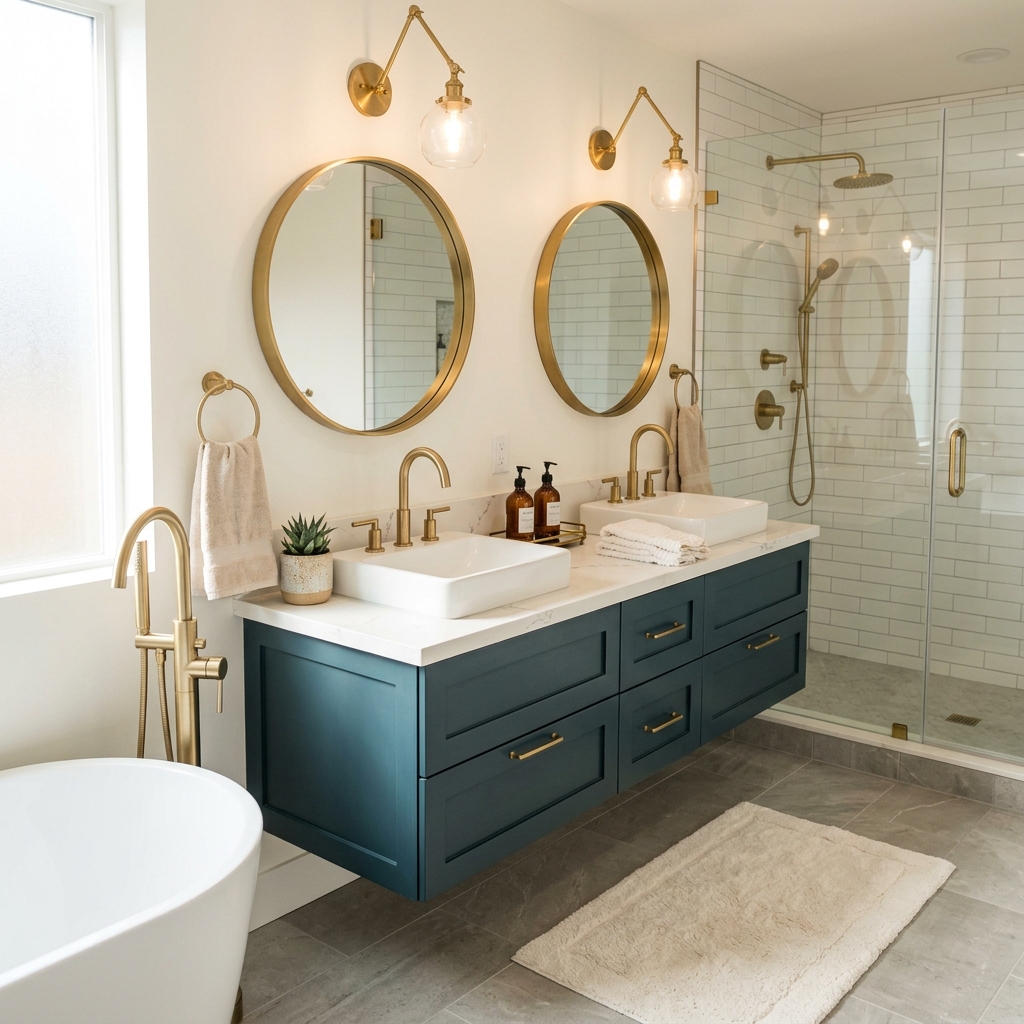 Gold Brass Accents