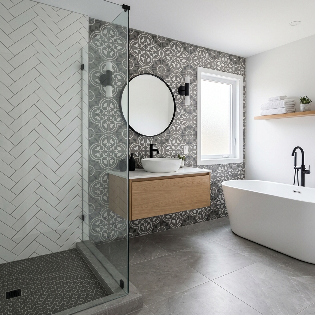 Grey Tiles Pattern Play