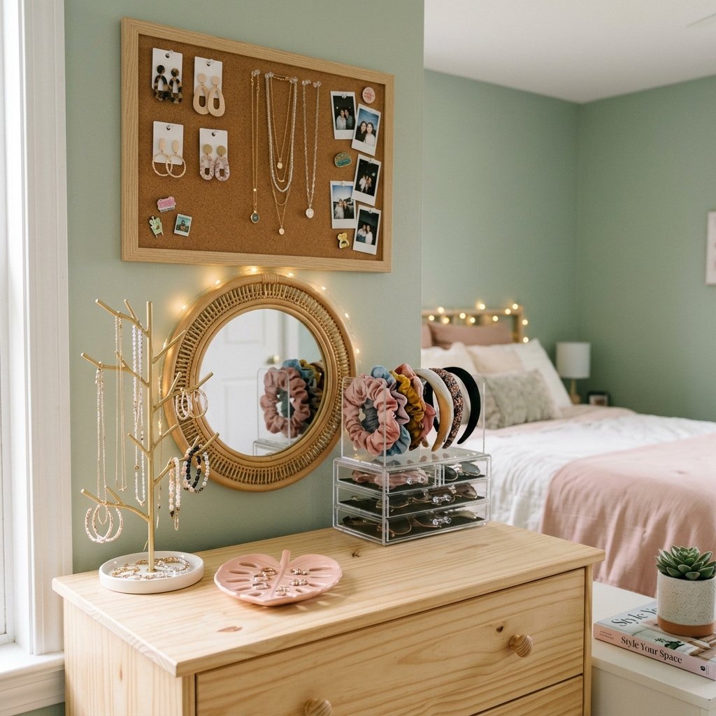 15 Teen Girl Bedroom Ideas That Will Instantly Upgrade Your Space (And Yes, You’ll Want Them All) 15 Jewelry Accessories Display
